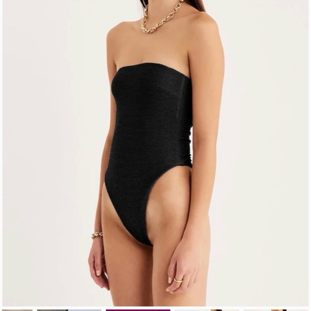 Rumer the label Black strapless swimsuit XL